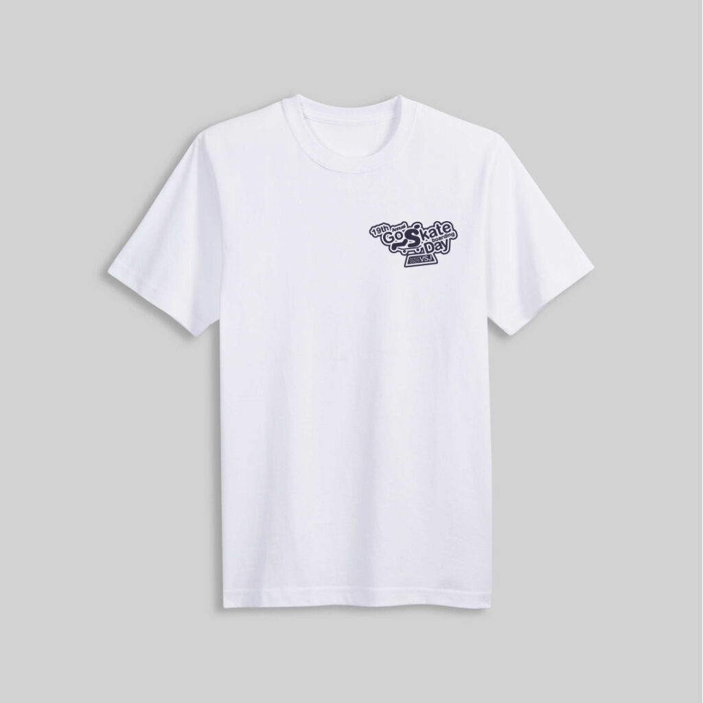 Skateboarding Day 2025 Tshirt_Front-White